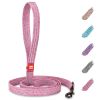 Recycled Cotton Dog Leash 6 Ft Eco Friendly Collar for Small Medium Large Dogs Reflective Dog Leash Strong Leashes