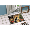 Australian Cattle Dog Cozy Christmas Doormat Front Door Mat Indoor Outdoor Rugs for Entryway, Non Slip Washable Low Pile, 24H X 36W