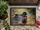 NEW Wood Duck Doormat Front Door Mat Indoor Outdoor Rugs for Entryway, Non Slip Washable Low Pile, 18H X 27W