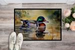 NEW Wood Duck Doormat Front Door Mat Indoor Outdoor Rugs for Entryway, Non Slip Washable Low Pile, 18H X 27W