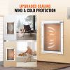 VEVOR Pet Door for Door with Lock and Magnetic Flap System Aluminum Frame M