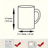 11 Oz Ceramic Fishing And Dog Lover Coffee Mug, White, Reusable, Insulated, No-Assembly, Ideal Gift for Coffee