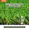 VEVOR Artifical Grass, 6 x 10 ft Rug Green Turf, 1.38"Fake Door Mat Outdoor Patio Lawn Decoration, Easy to Clean with Drainage Holes