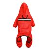 Dog Rain Coat, Pet Packable Waterproof Rain Jacket with Transparent Brim, Reflective Dog Rain Poncho, Pet Puppy Slicker Raincoat with Leash Hole