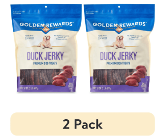 (2 pack) Golden Rewards Duck Jerky Premium Dog Treat 32 oz (13357767213df: Golden Rewards Duck Jerky Premium)